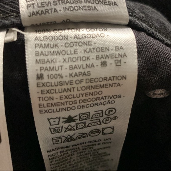 Levi's 94 Baggy Straight Leg Jeans Size 24 - Picture 8 of 9